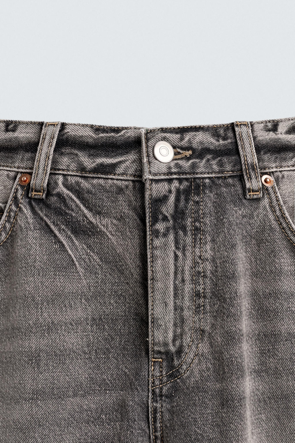 JEANS FLARE FIT / Gris - Zara фото 10