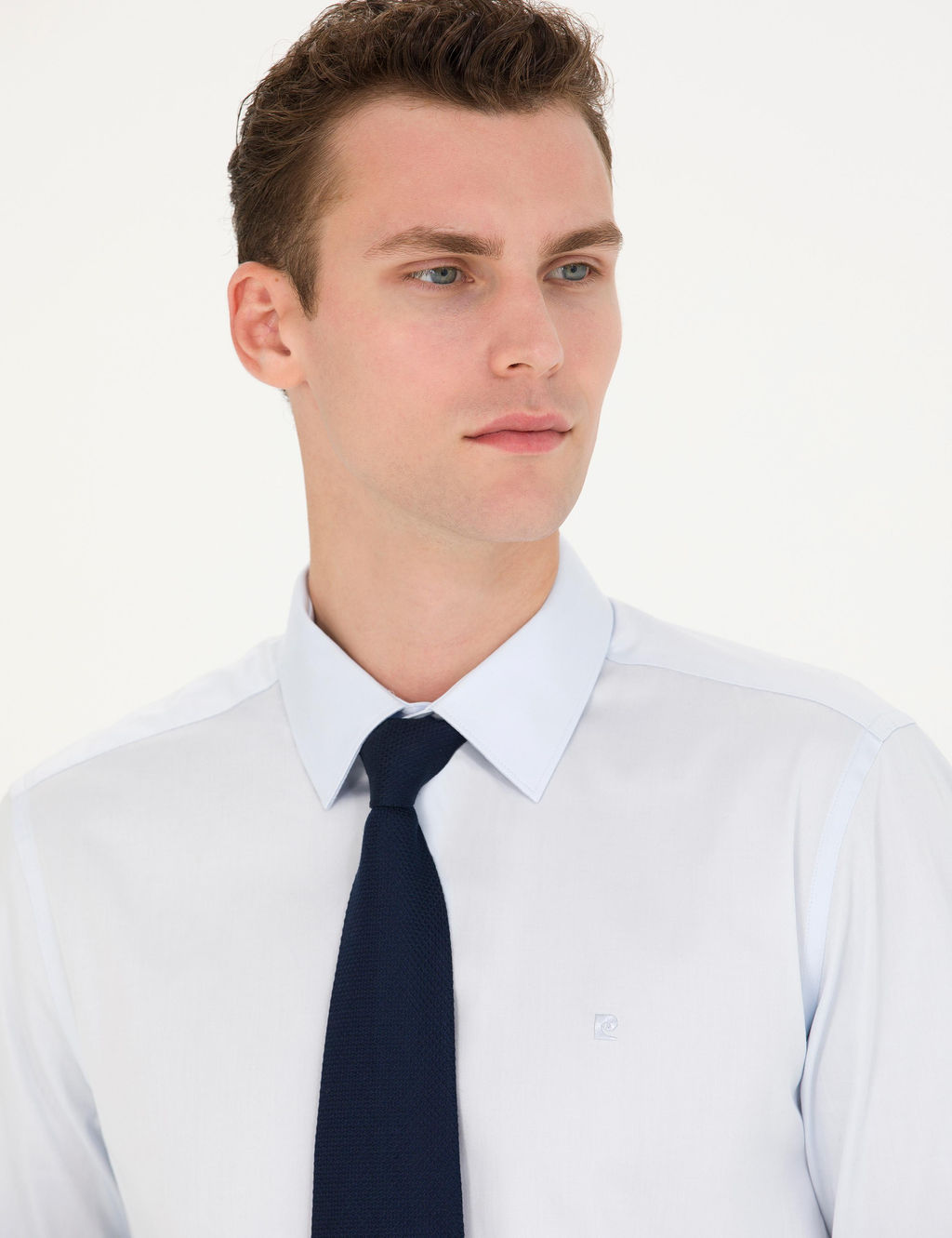 A__k Mavi Slim Fit Uzun Kollu Basic G_mlek - Pierre cardin фото 2