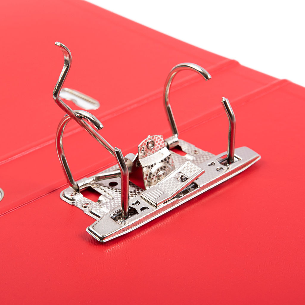 Expert Complete Регистратор PVC, 2-х стороннее покрытие, мет.уг. 50 мм 50 шт. Premier A4 арочный механ. (разб.) лён красный ЕС100161004