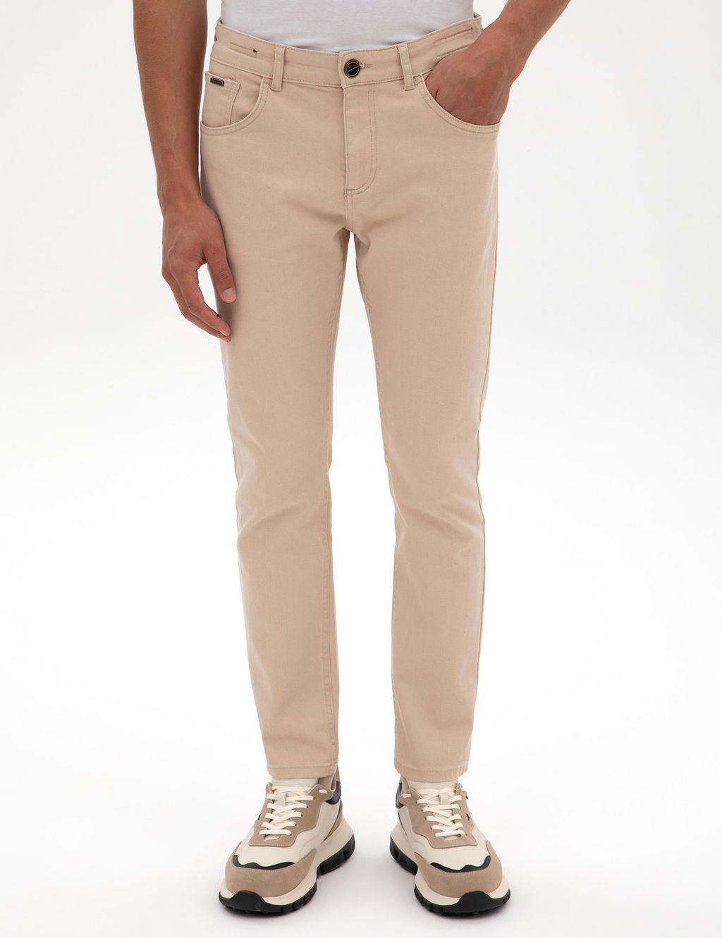 Bej Slim Fit Jean Pantolon - Pierre cardin фото 2