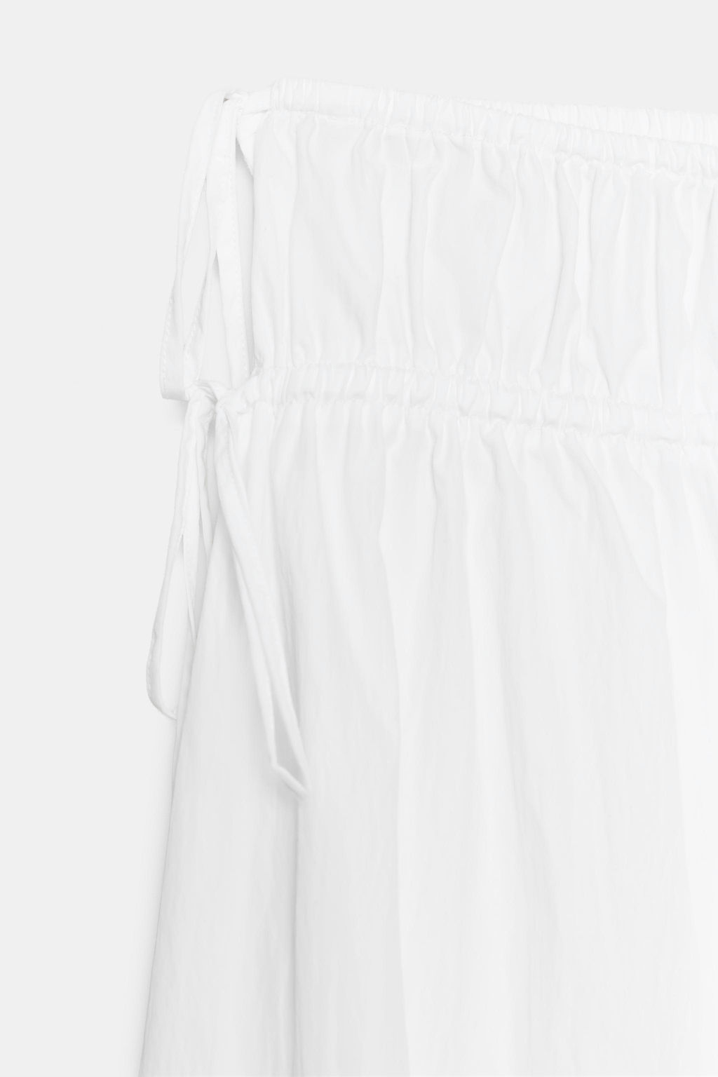 PANTAL?N CULOTTE FRUNCES / Blanco - Zara фото 6