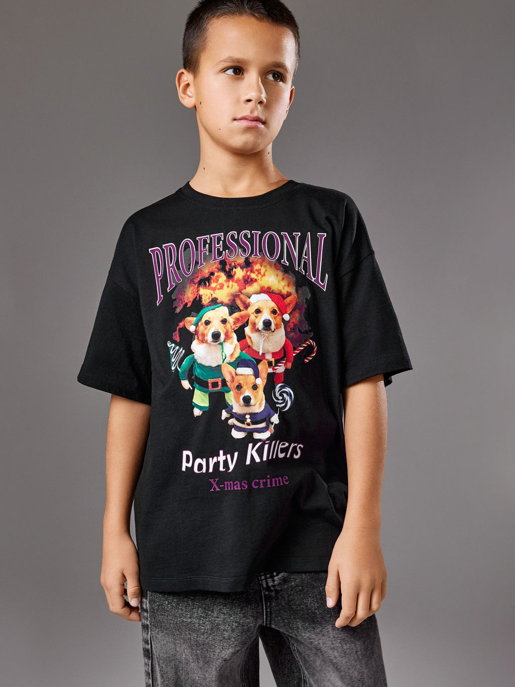 ACOOLA / Футболка детская для мальчиков Natal черный