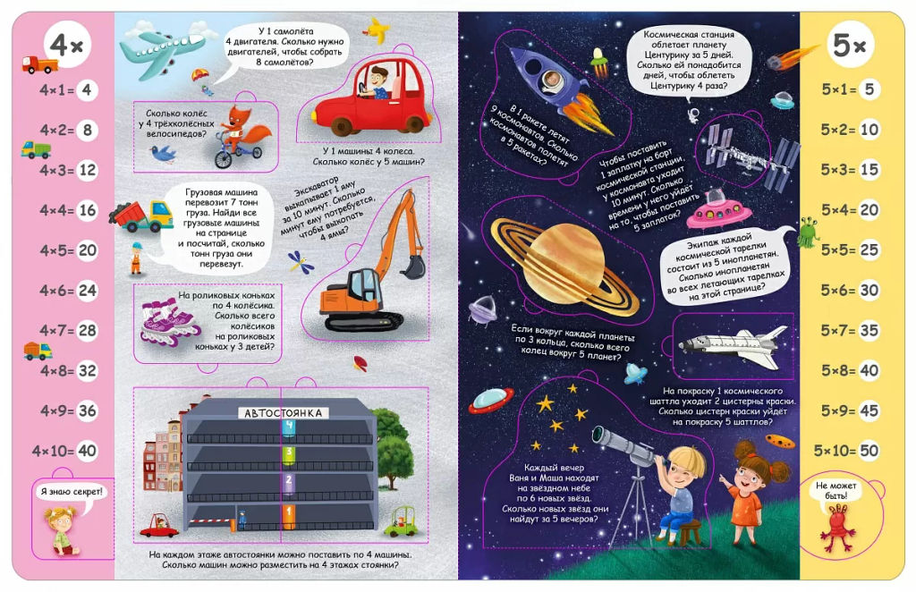 Занимательная таблица умножения. NEW