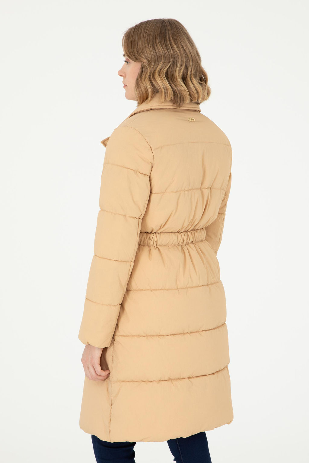 Женское пальто светло-коричневого цвета Неожиданная скидка в корзине - U.s. polo assn фото 5
