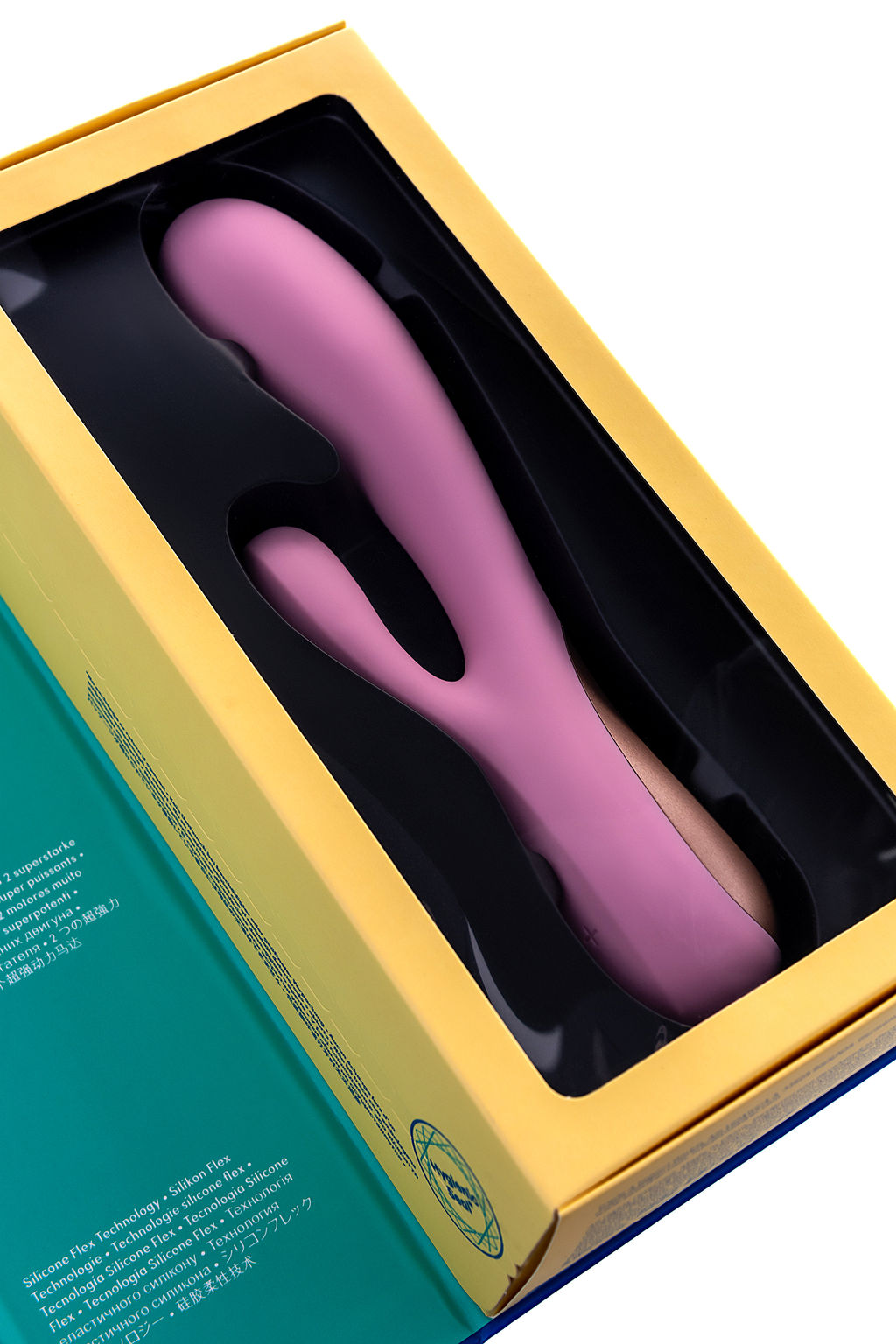 Нереалистичный вибратор Satisfyer Mono Flex, силикон, розовый, 20,4 см.