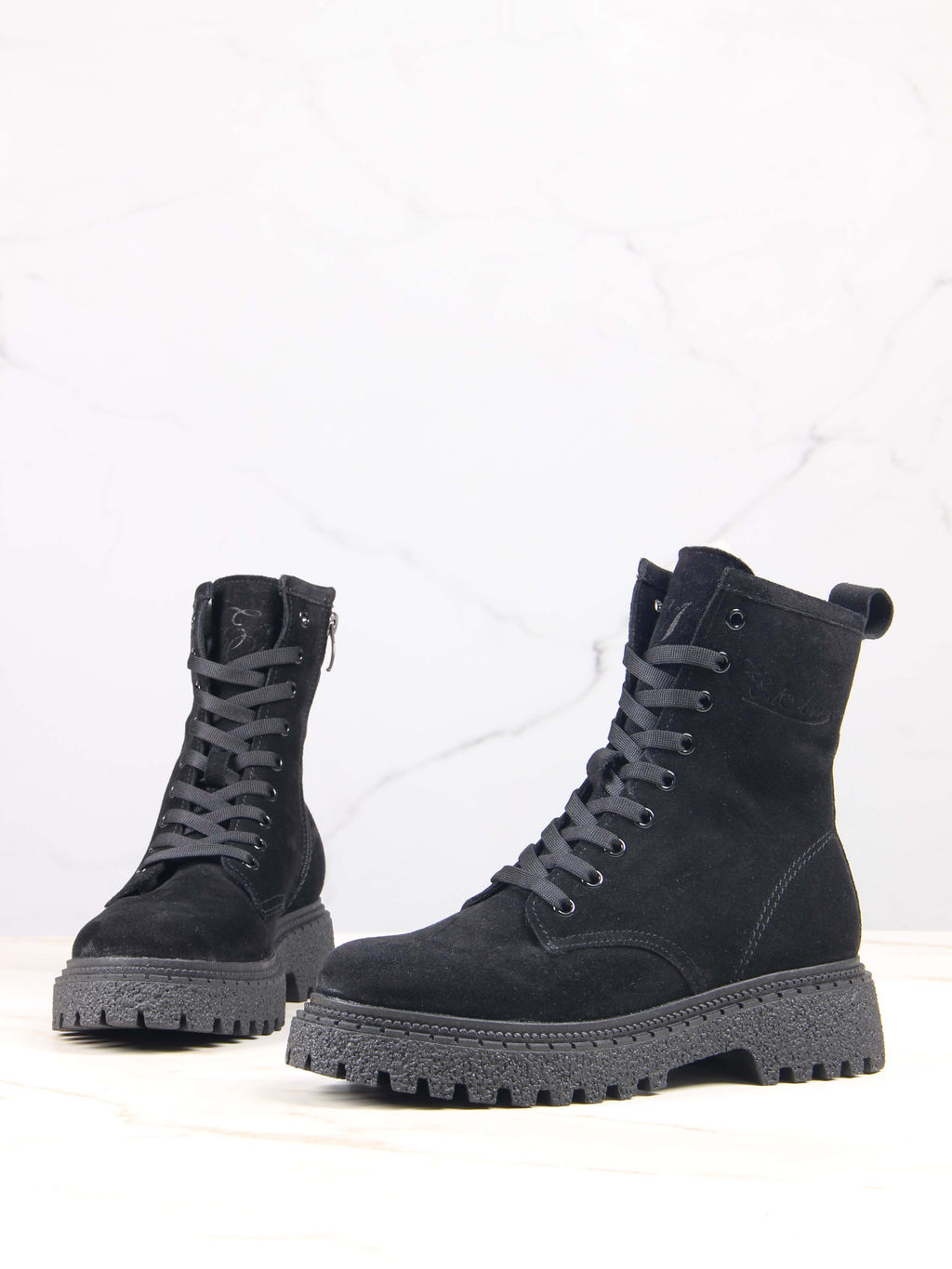 Ботинки 327.asteria.bl черный замш/Мех