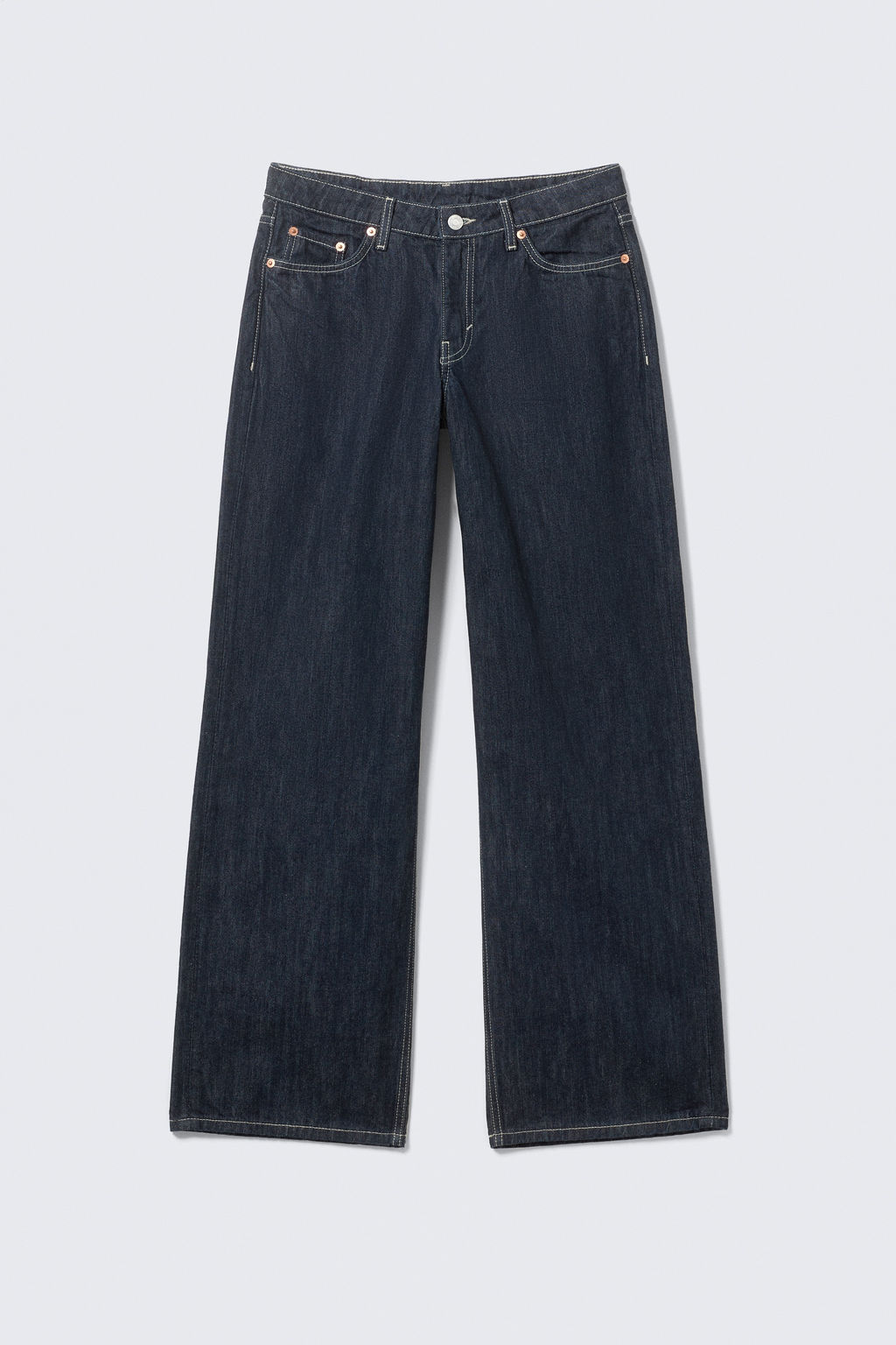 Vaqueros de tiro bajo y pernera ancha Ample - H&m фото 5