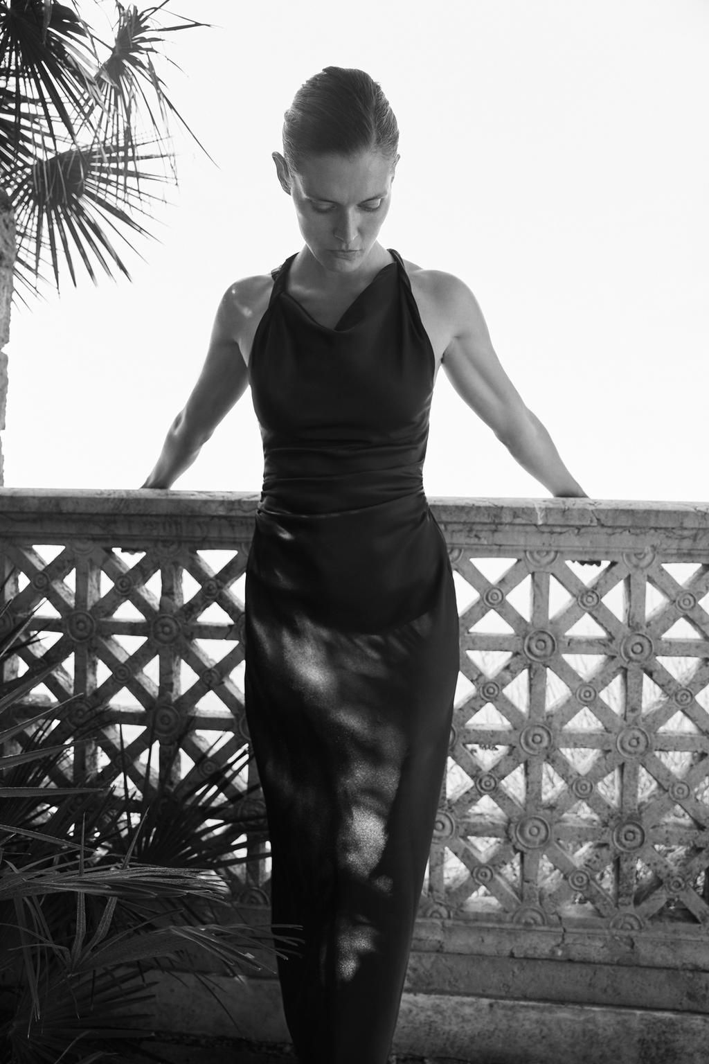 SATIN MIDI DRESS - Zara фото 2