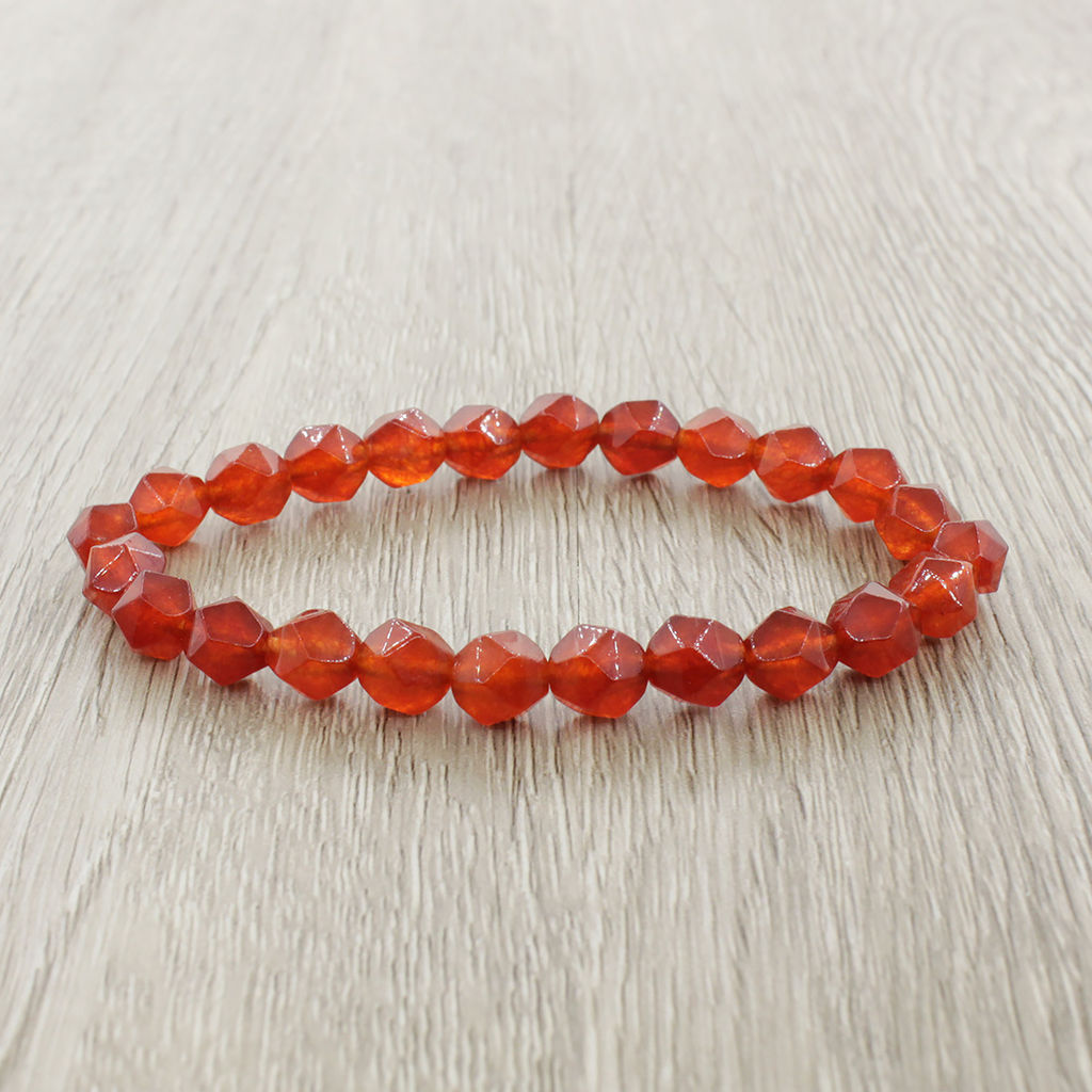 Браслет Валькирия сердолик (Ботсвана) 7мм, длина 18см - Agat77 фото 2