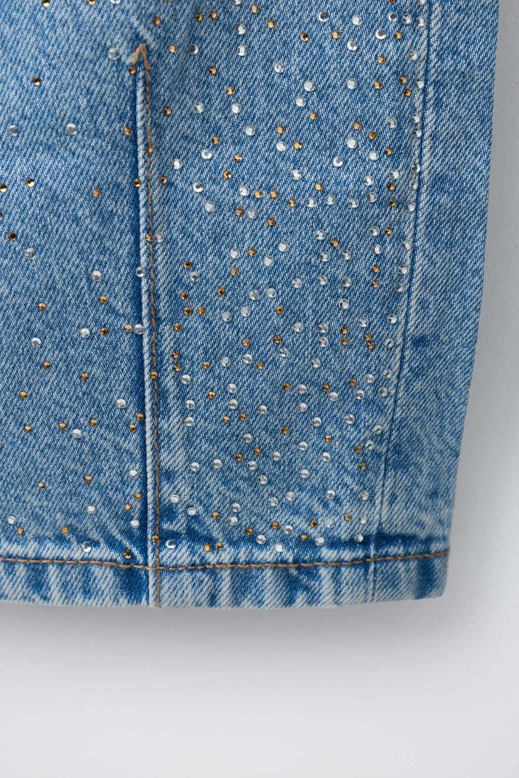 JEANS BARREL STRASS / Azul claro - Zara фото 7