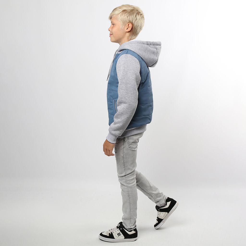 RODOS Куртка детская мембрана демисезон М-222 (Детская/М) Серо-голубой/Светло-серый