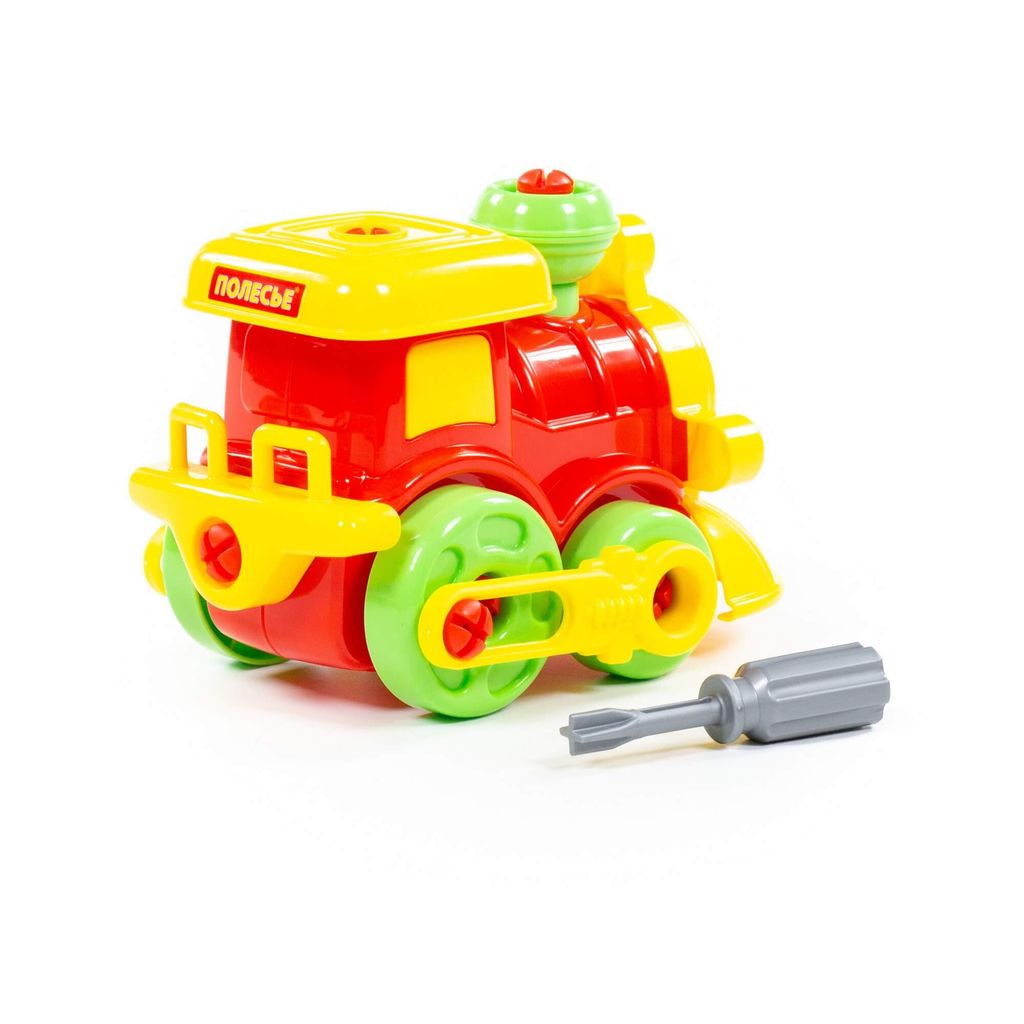 Конструктор-транспорт Паровозик (25 элементов) (в пакете) - Полесье фото 3