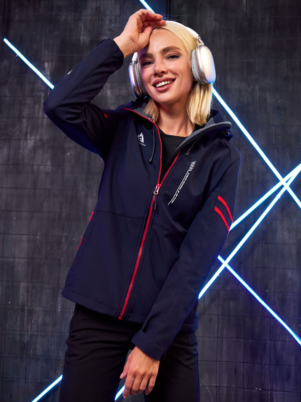 Женская мембранная куртка виндстоппер на флисе Azimuth Заря 124/23982_705 Темно-Синий  фото 29