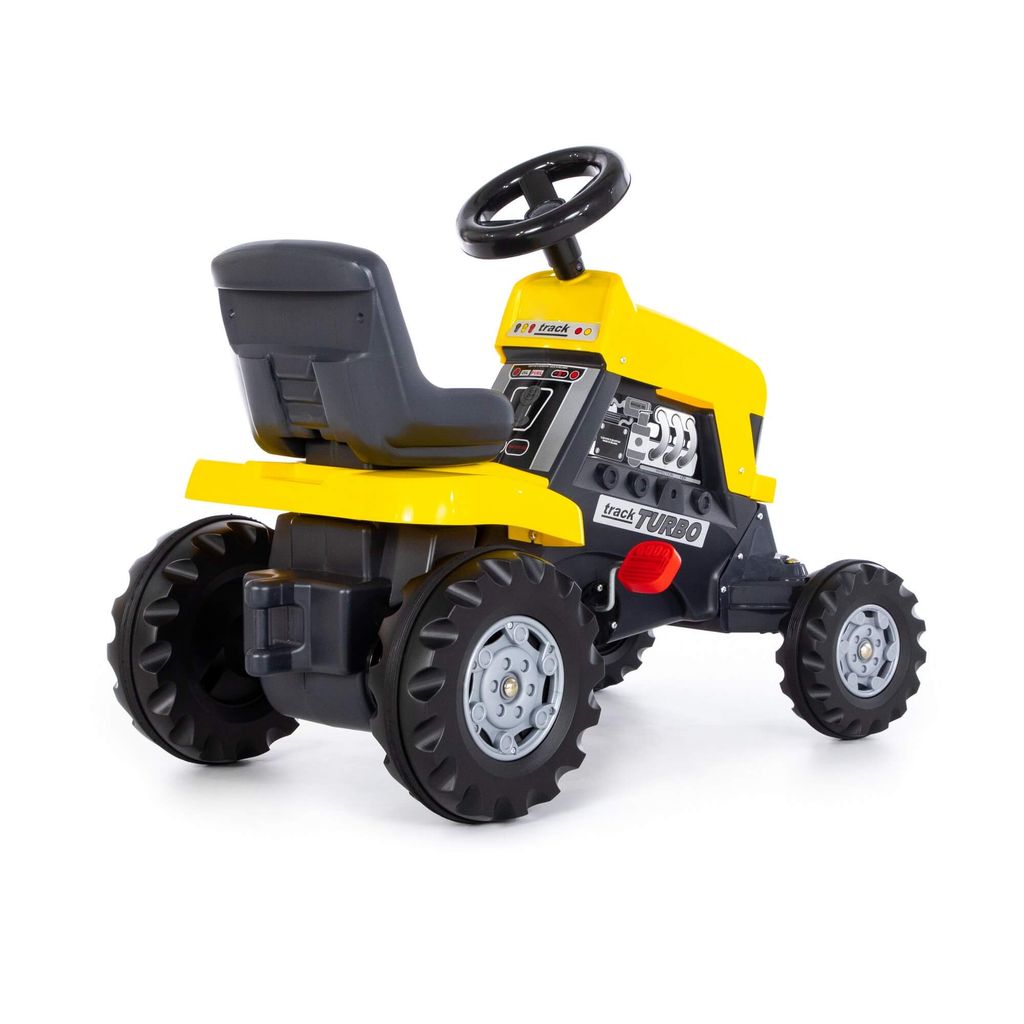 Каталка-трактор с педалями Turbo (жёлтая) - Полесье фото 4