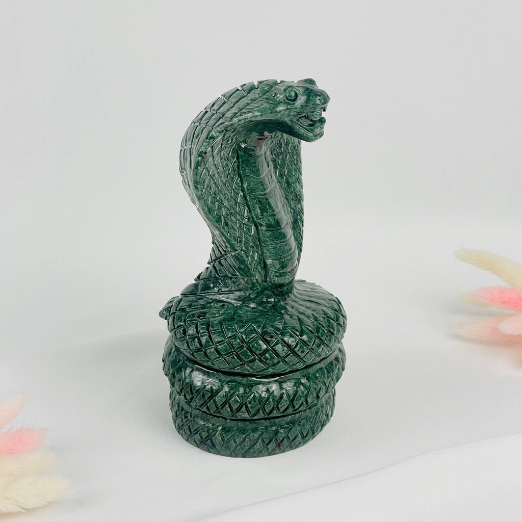 Статуэтка Кобра из Змеевика - Радуга самоцветов фото 2