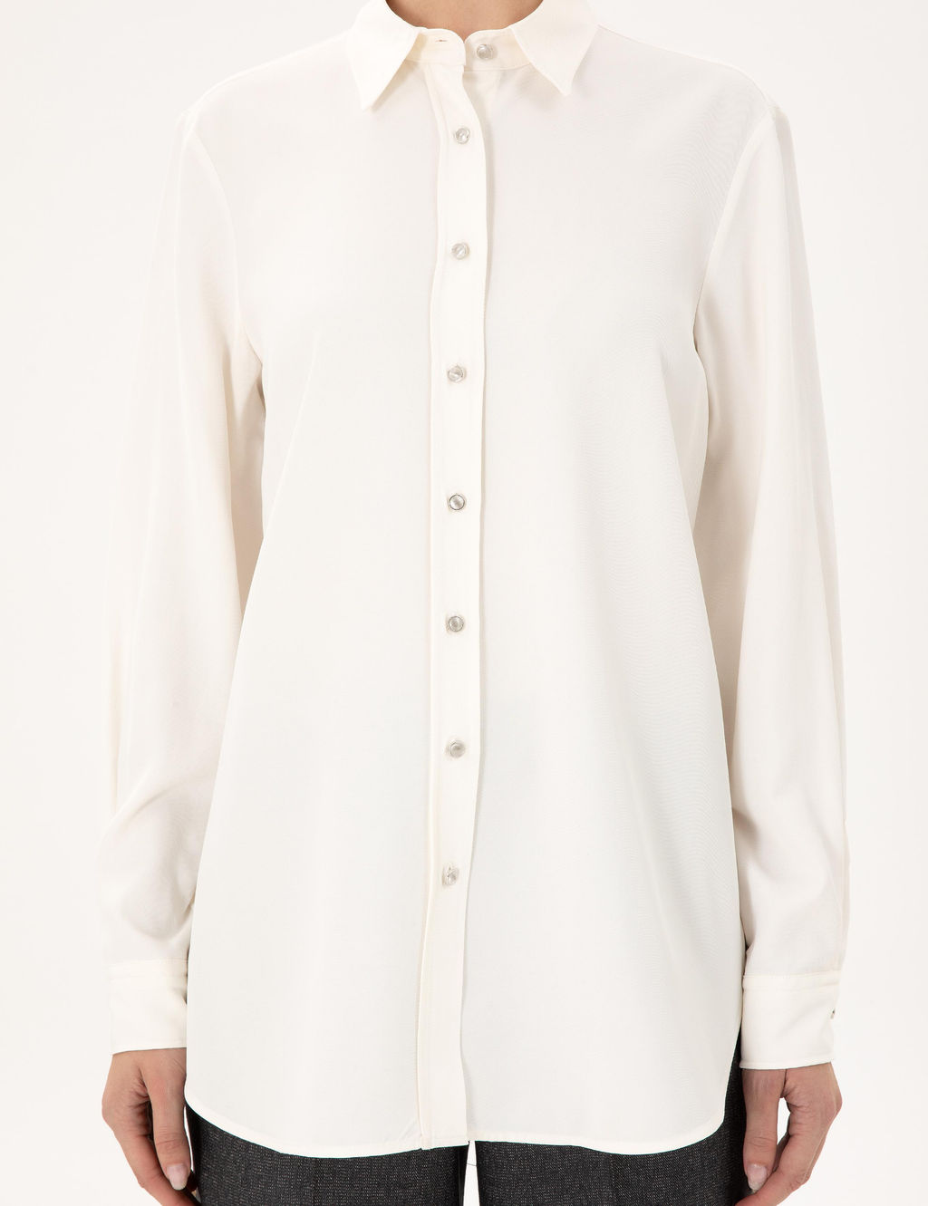 Ekru Comfort Fit Uzun Kollu G_mlek - Pierre cardin фото 6