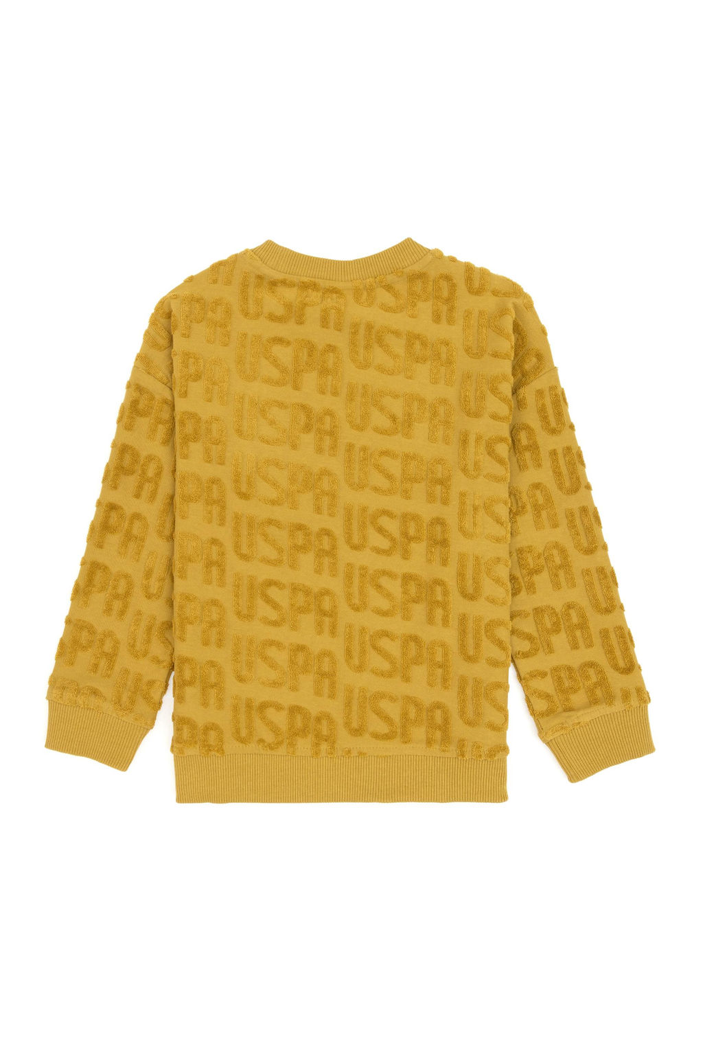 Erkek _ocuk Hardal Bisiklet Yaka Sweatshirt - U.s. polo assn фото 2