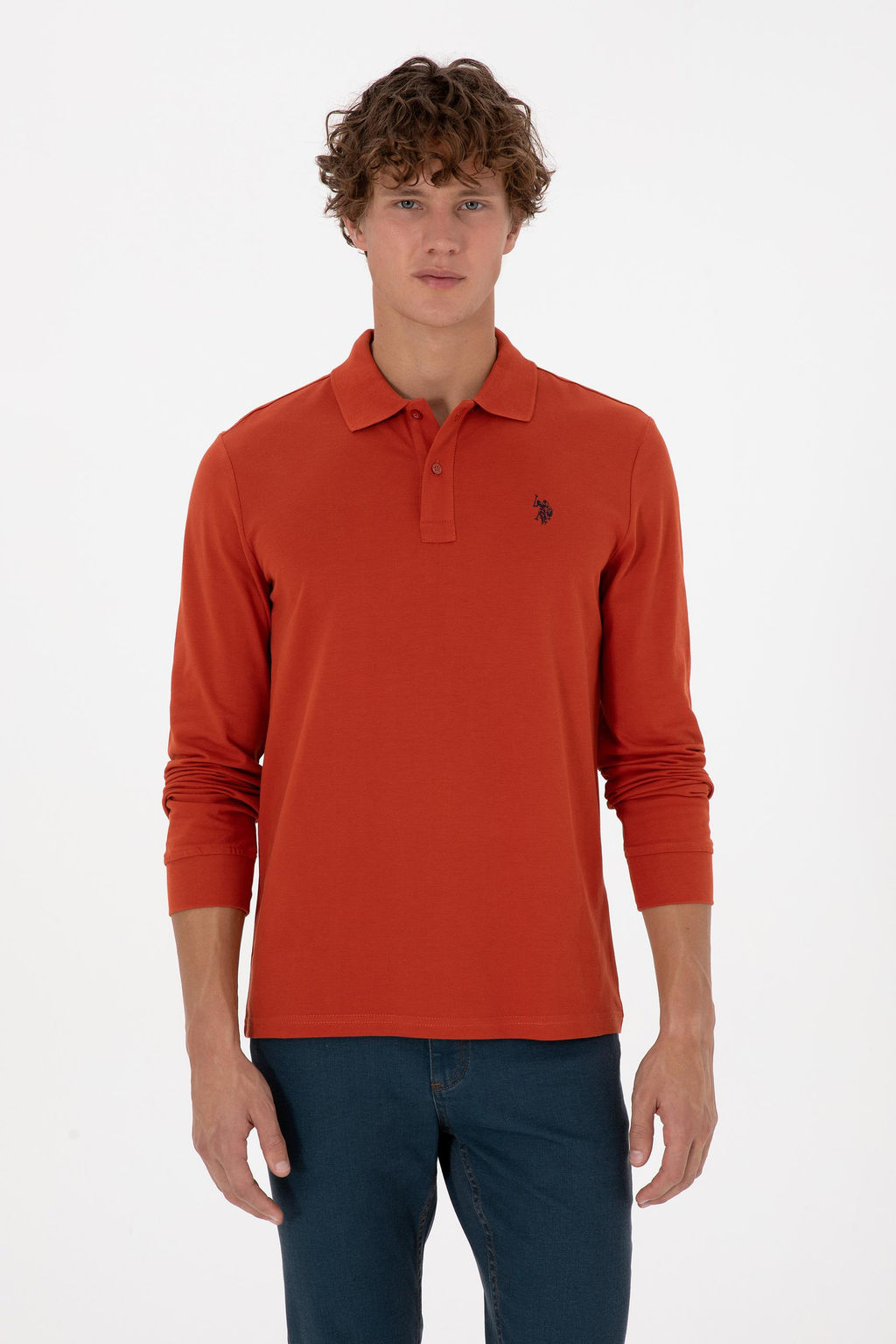Erkek Kiremit Basic Sweatshirt Sepette S_rpriz _ndirim