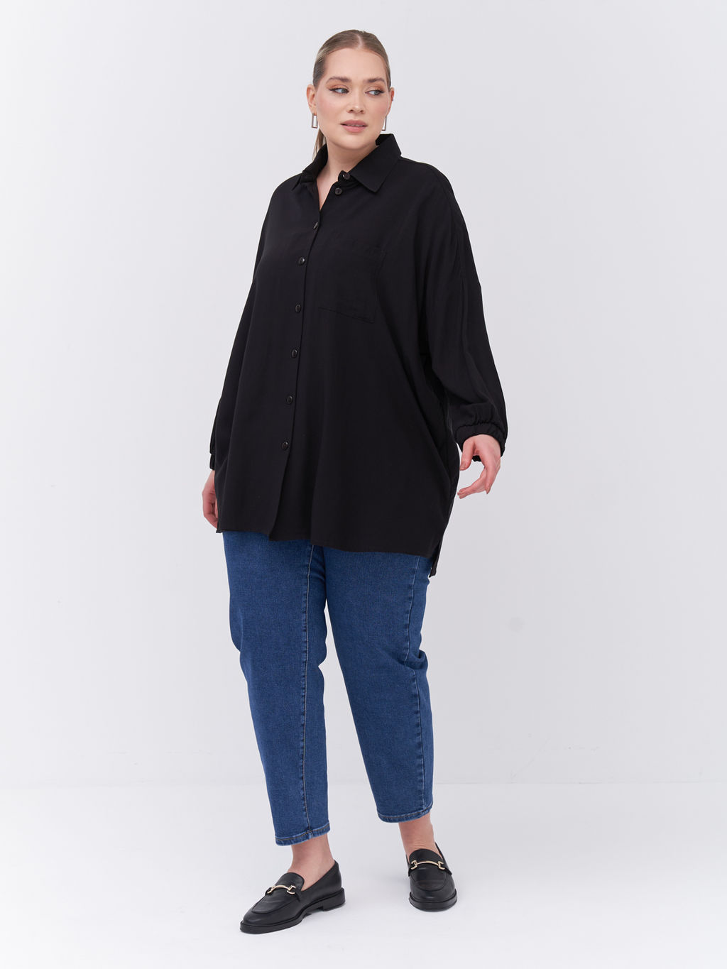Рубашка из штапеля BL28104BLK01 - Артесса фото 7