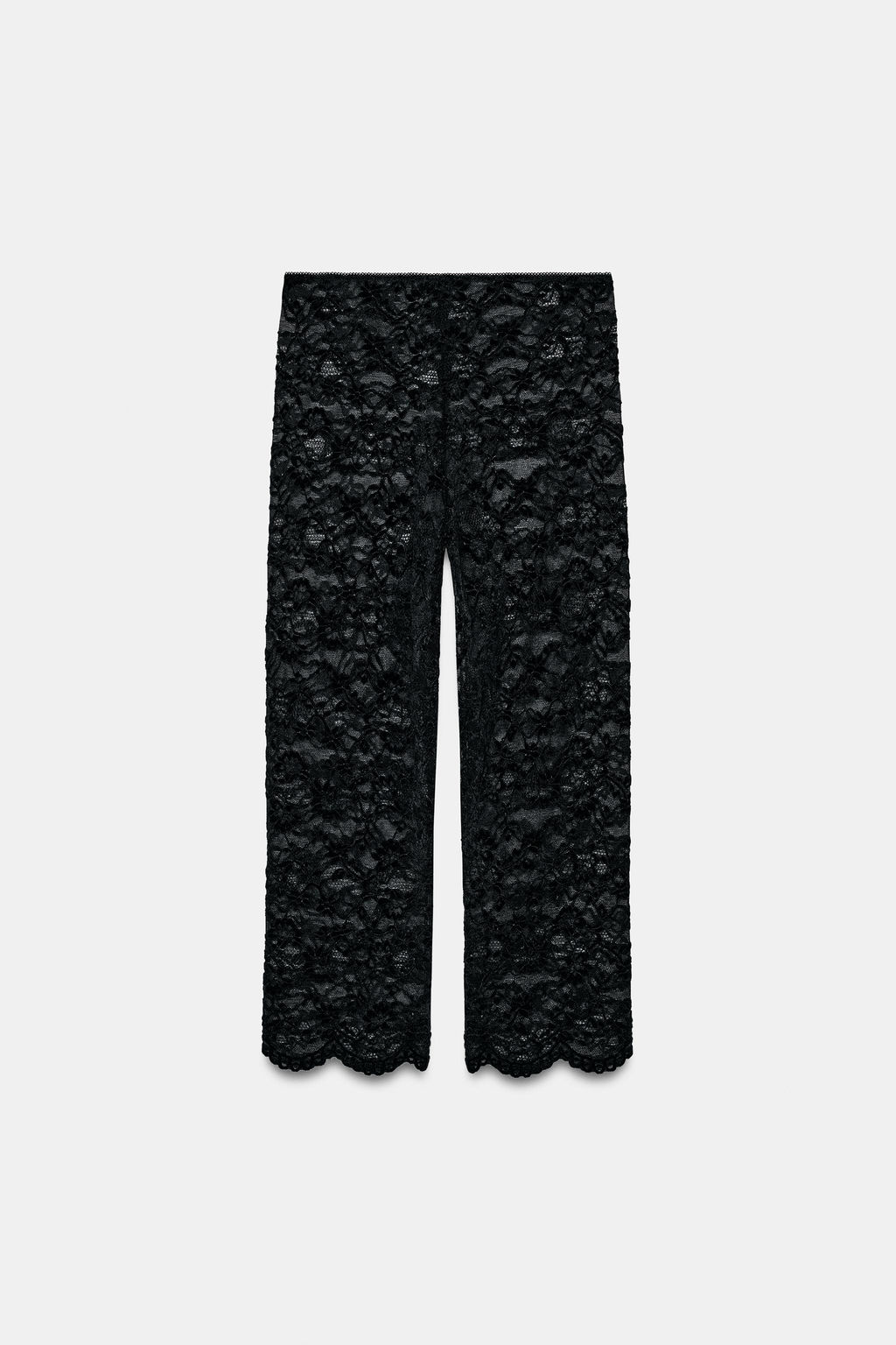 LACE CAPRI LEGGINGS - Zara фото 11