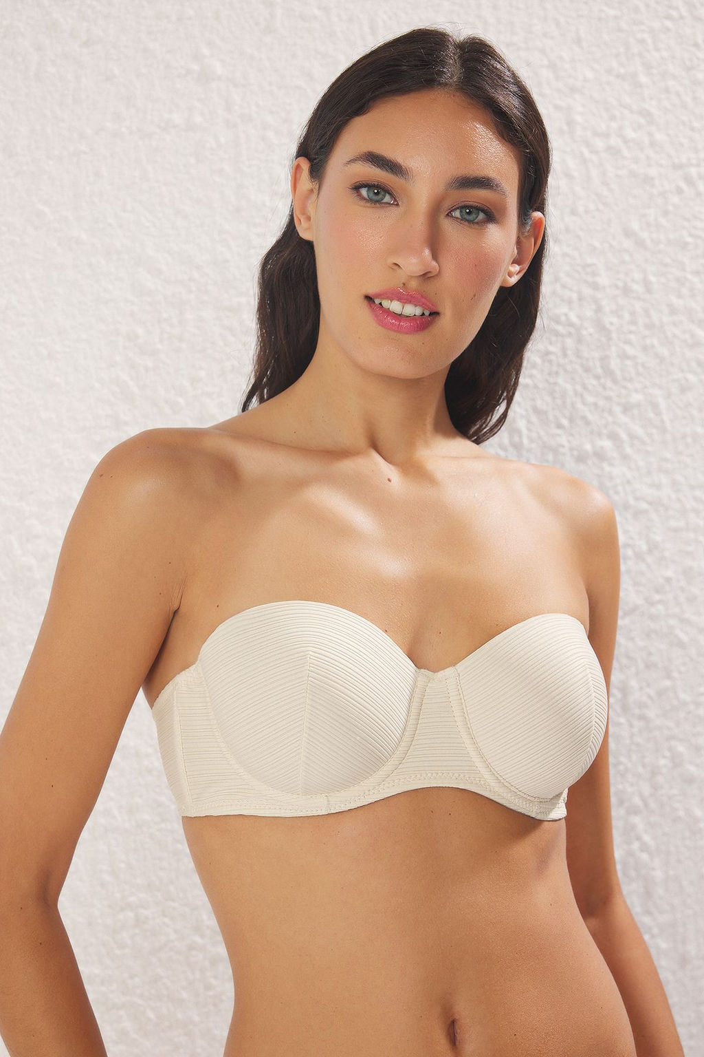 TRENDYOLMILLA Ten Micro Cizgili Kapl? Straplez Orme Sutyen THMSS25SU00040 фото 2