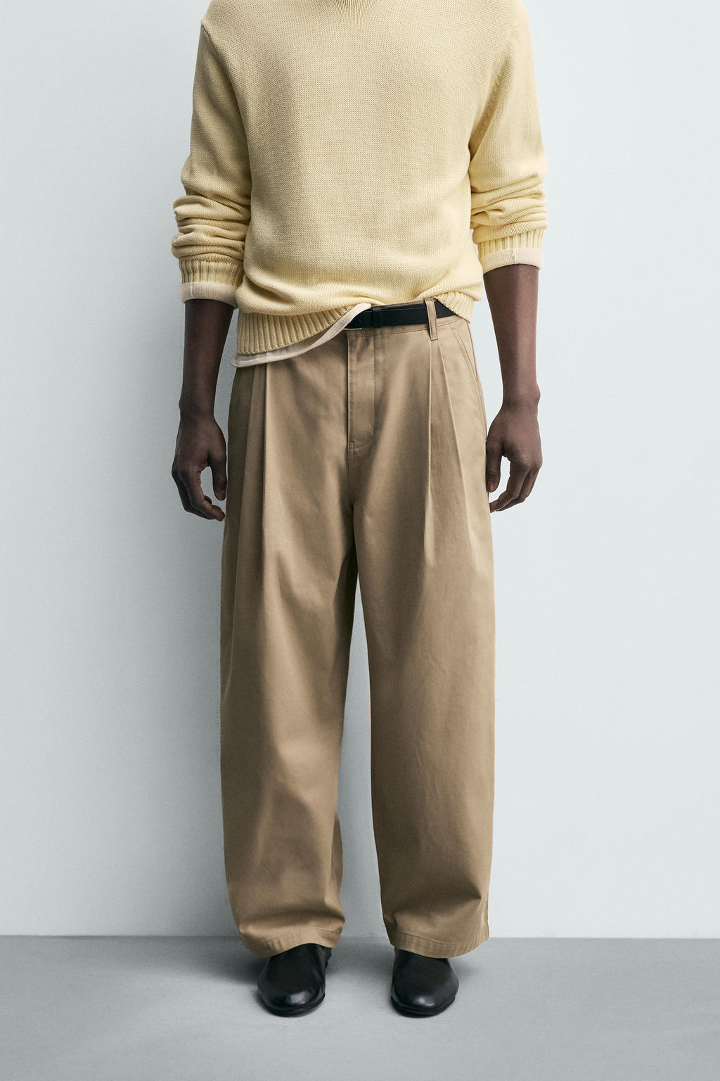 PANTAL?N CHINO WIDE FIT / Tostado - Zara фото 2