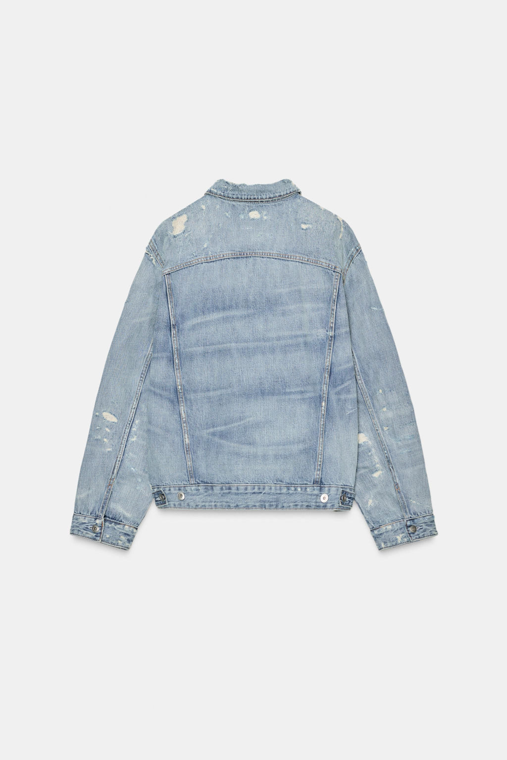 TRF RIPPED DENIM JACKET