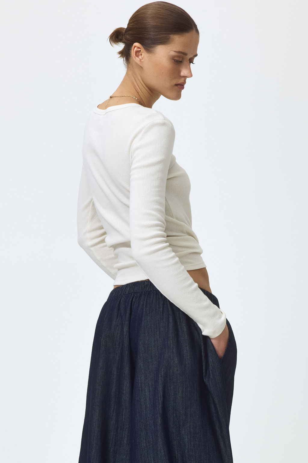 Pantal?n globo en denim - H&m фото 6