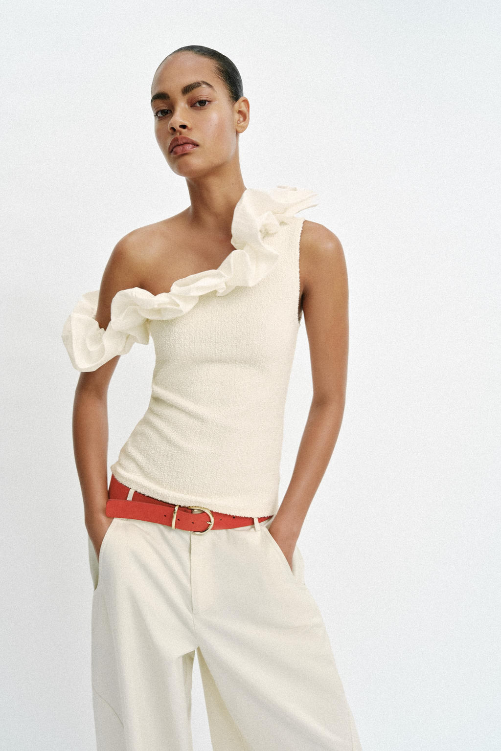 TOP BOUCL? ASIM?TRICO / Crudo - Zara фото 4