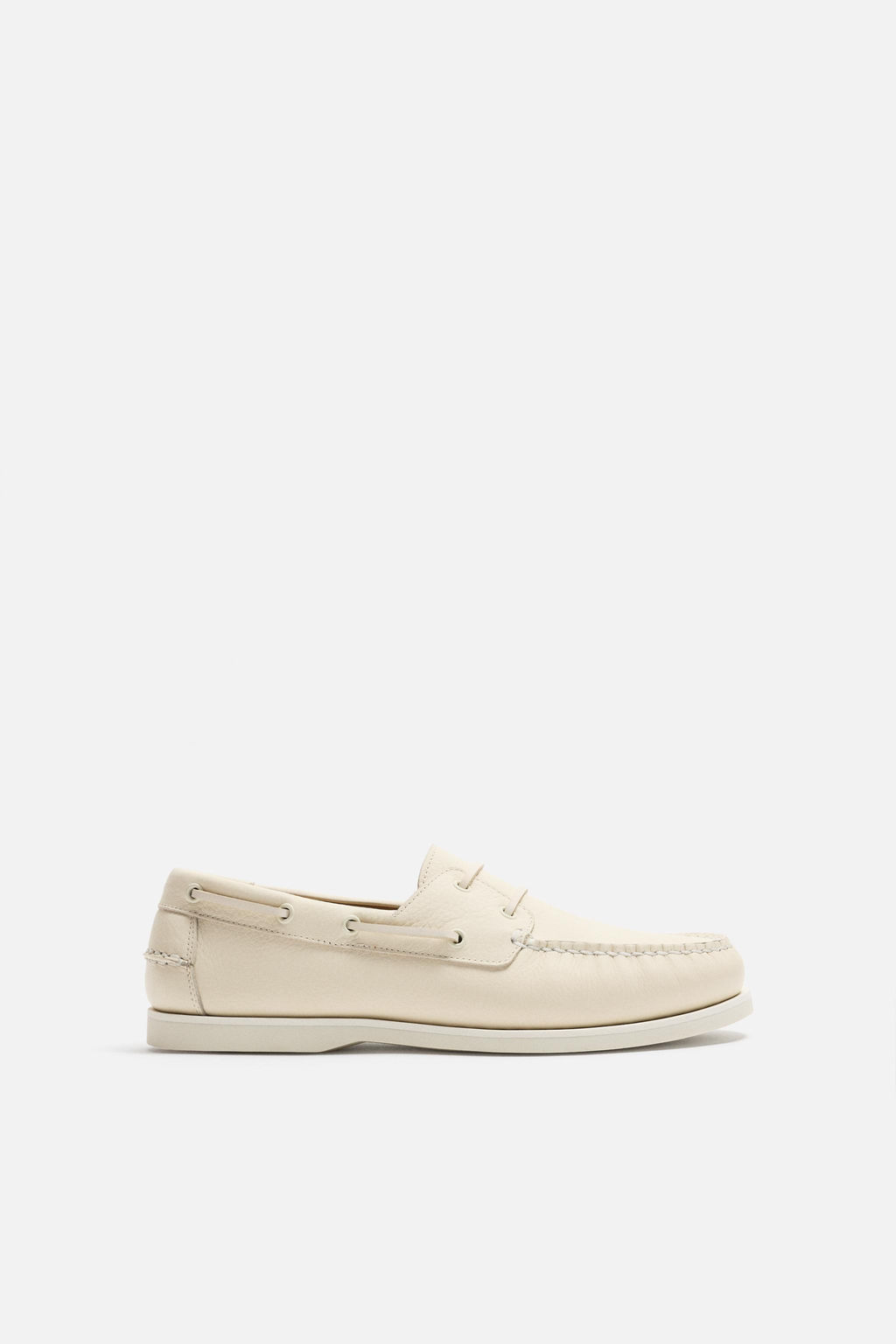 LIMITED EDITION LEATHER DECK SHOES - Zara фото 3
