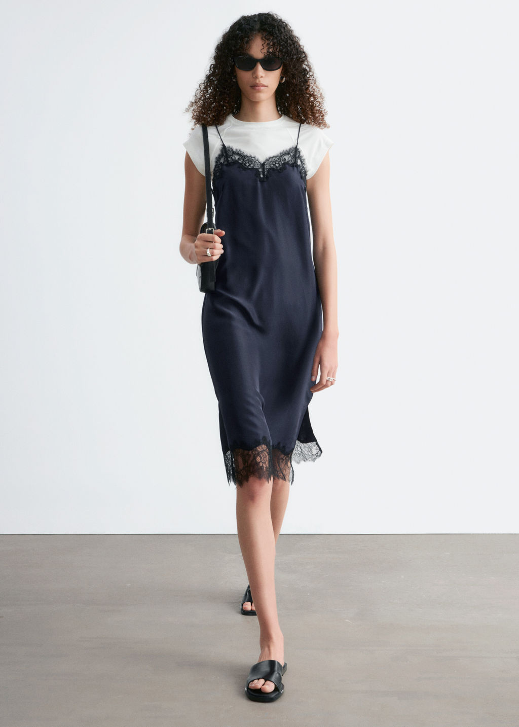 Vestido midi lencero de seda - H&m фото 2