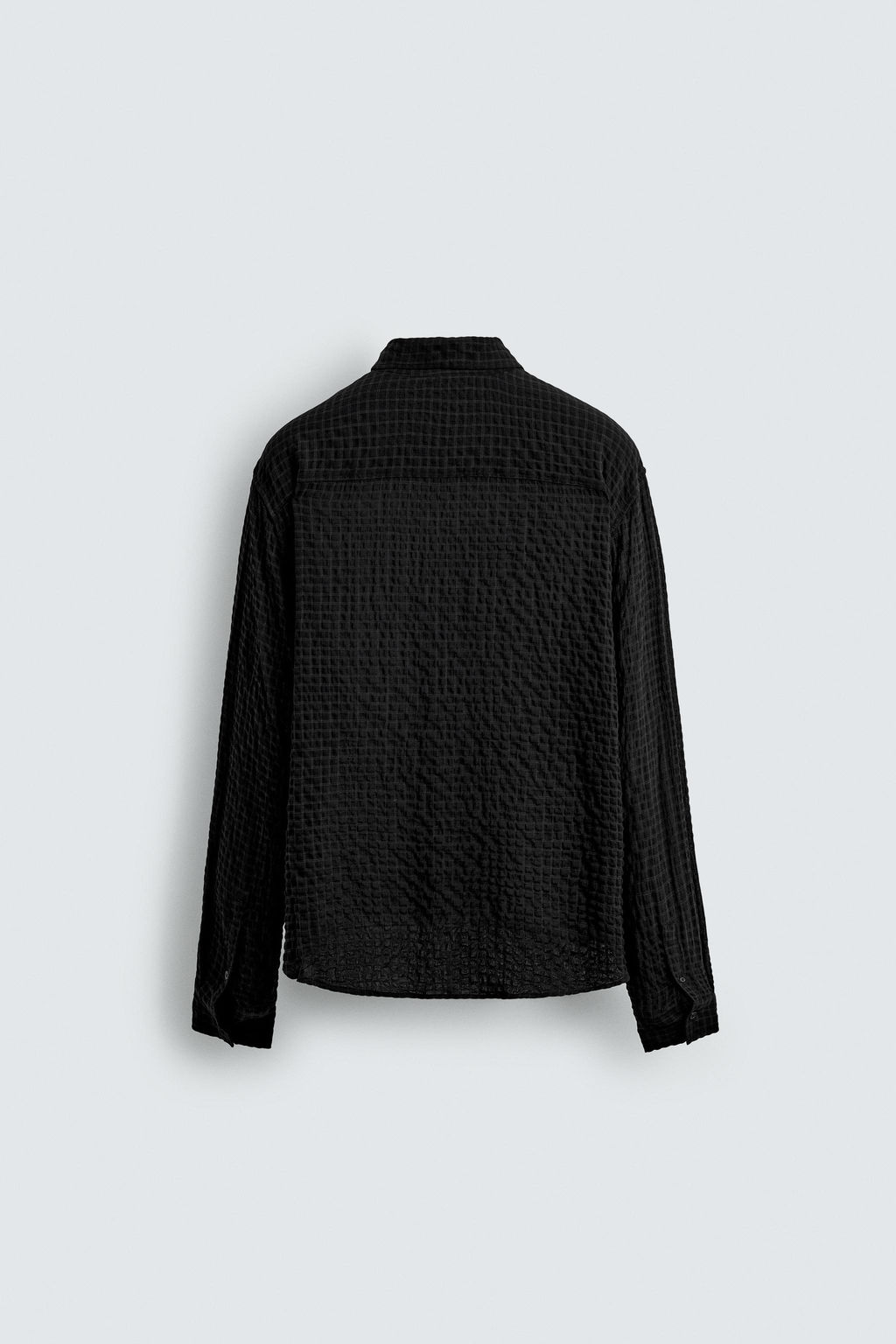 TEXTURED CHECK SHIRT - Zara фото 8