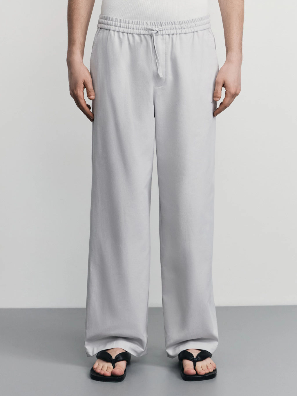 Брюки relax со льном / Zarina  фото 3