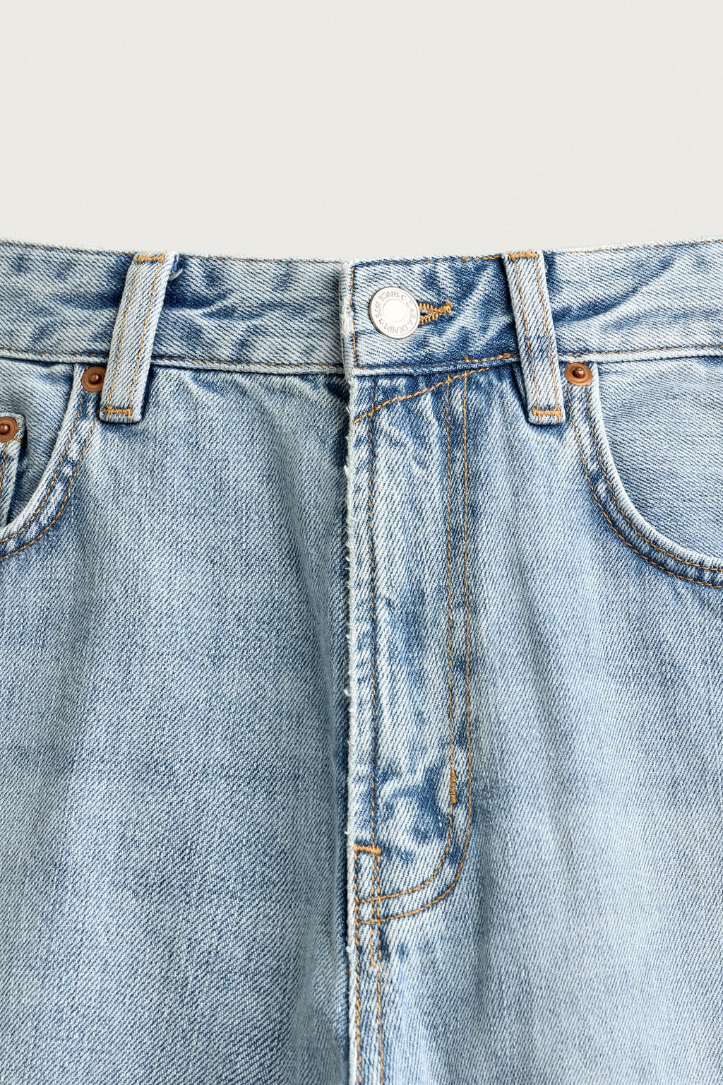 JEANS LOOSE CROPPED FIT / Azul medio - Zara фото 7