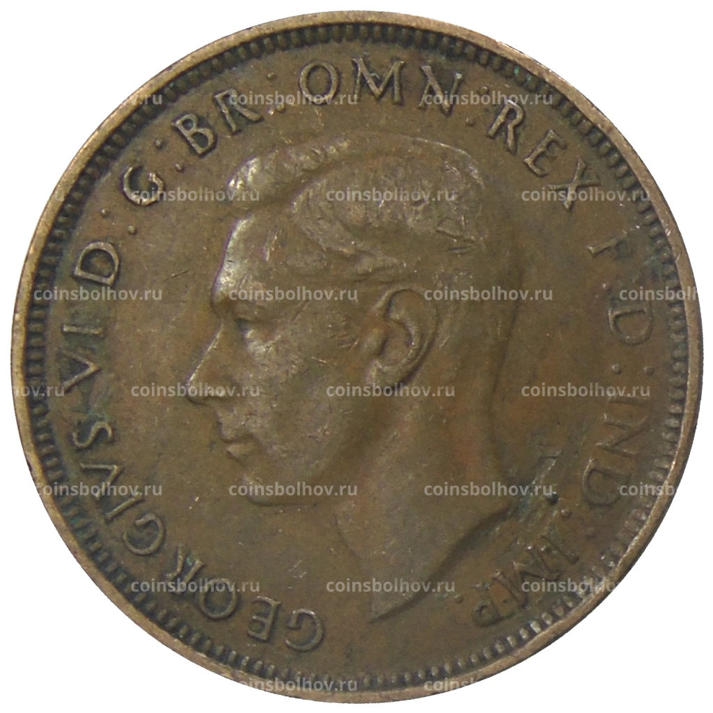 1/2 пенни 1938 года Австралия
