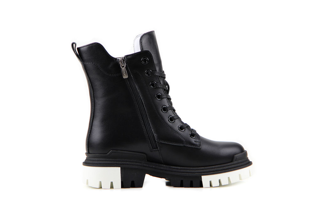 Ботинки 346.astra20bl/w black/Шерсть