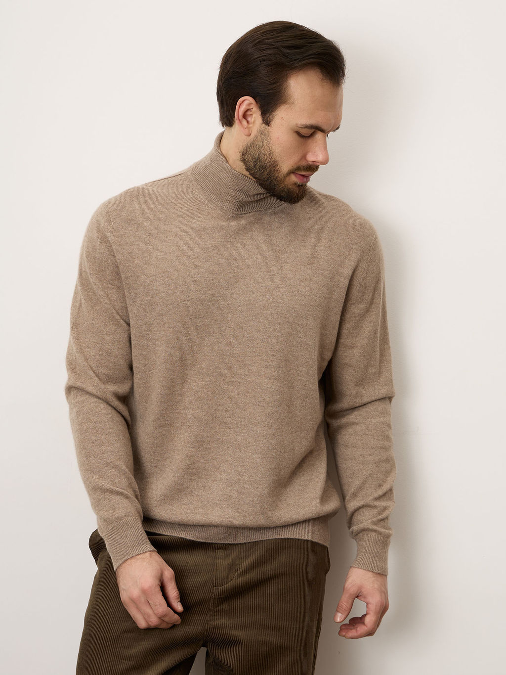 Водолазка мужская из кашемира 5031 капучино