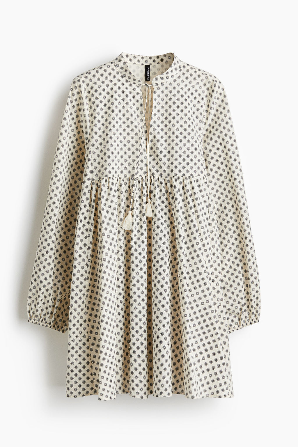 Vestido de algod?n con lazada
