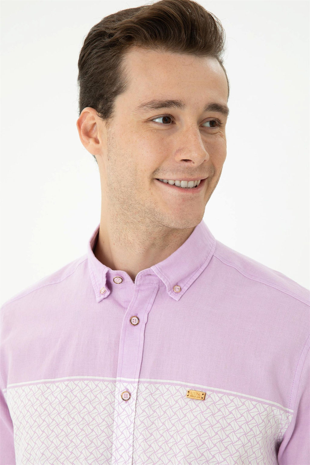 U. S. Polo Assn Мужская рубашка с коротким рукавом Magnolia - U.s. polo assn фото 8
