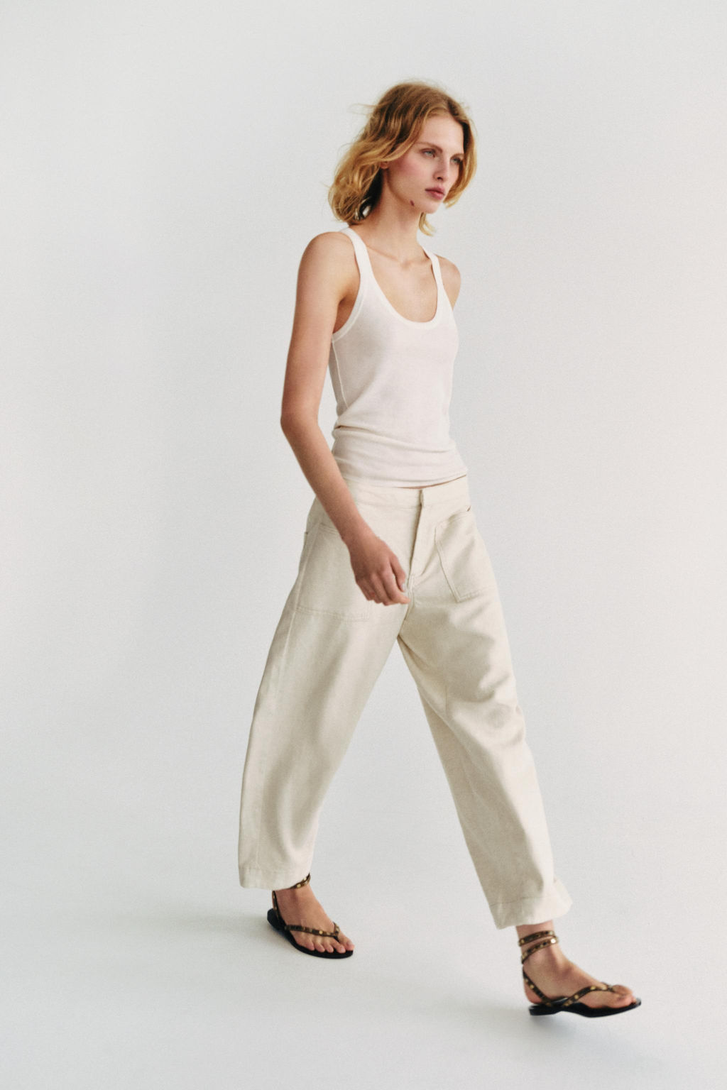 PANTAL?N BARREL ZW COLLECTION / Crudo - Zara фото 3