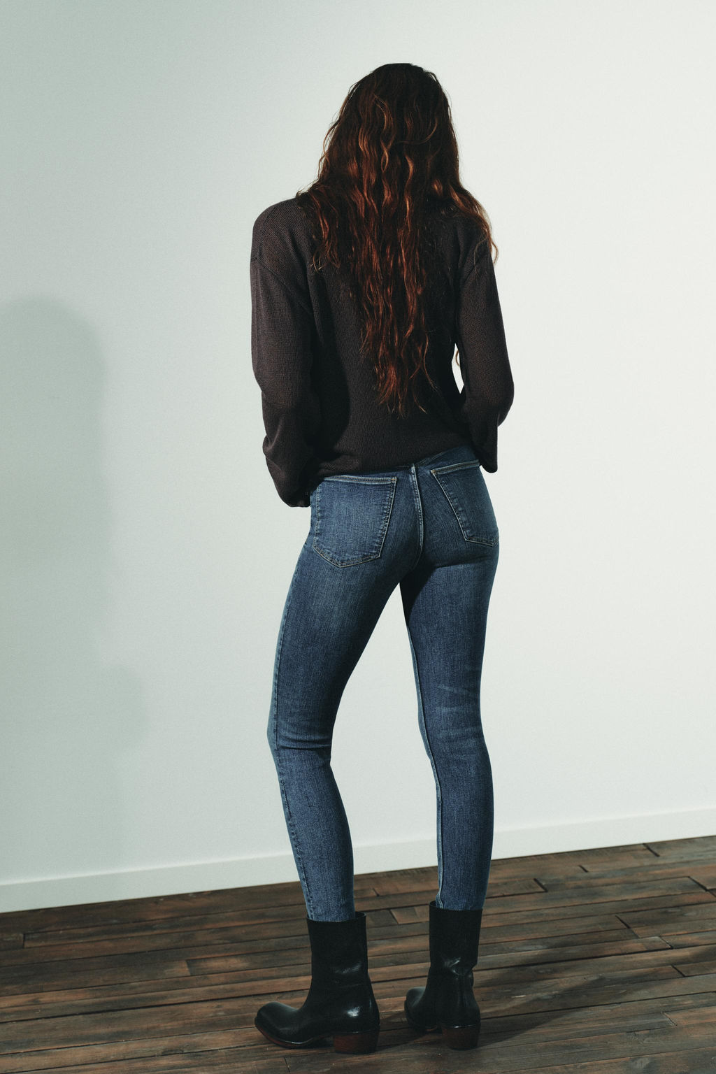 TRF HIGH-WAIST SKINNY JEANS - Zara фото 13