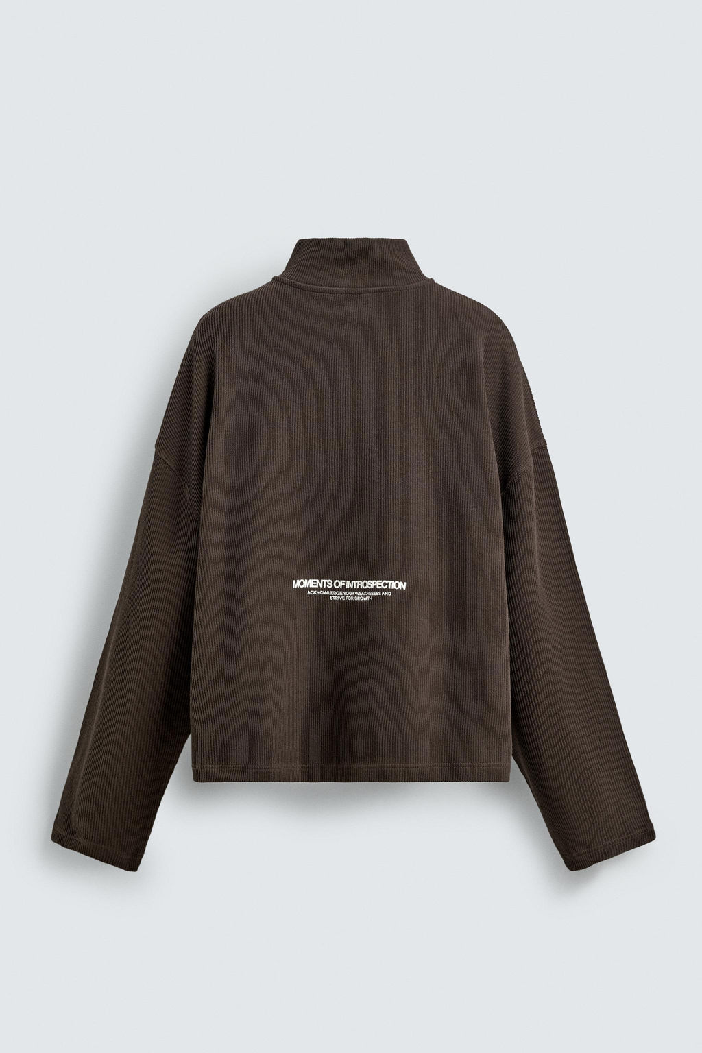 PRINTED QUARTER-ZIP SWEATSHIRT - Zara фото 16