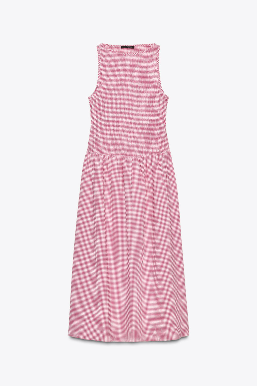 GINGHAM CHECK MIDI DRESS - Zara фото 16