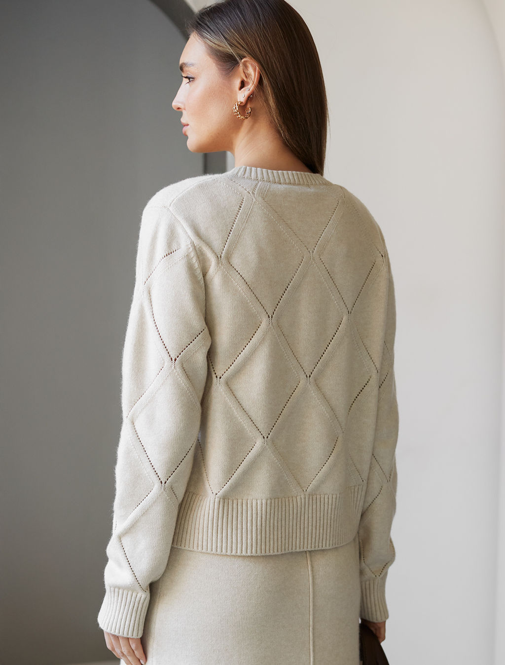 Джемпер из пряжи с кашемиром - Vilatte фото 4