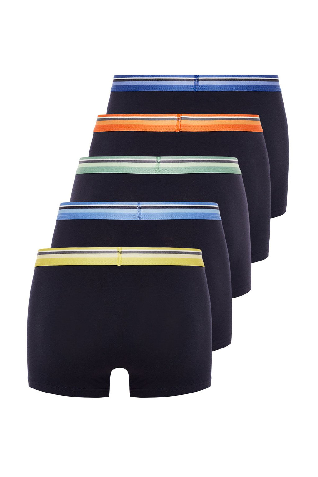 TRENDYOL MAN Lacivert 5li Desenli/Duz Paketli Boxer TMNAW25BX00007 - Trendyolmilla фото 2