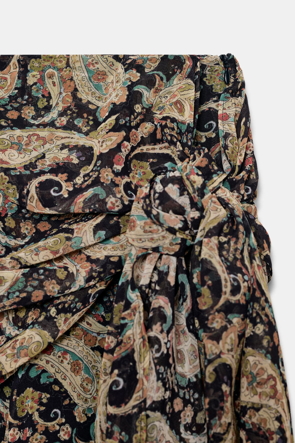 ZW COLLECTION PAISLEY LONG SKIRT - Zara фото 7