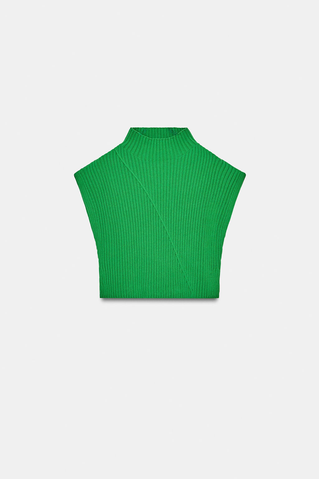 CHALECO PUNTO RIB / Verde - Zara фото 5