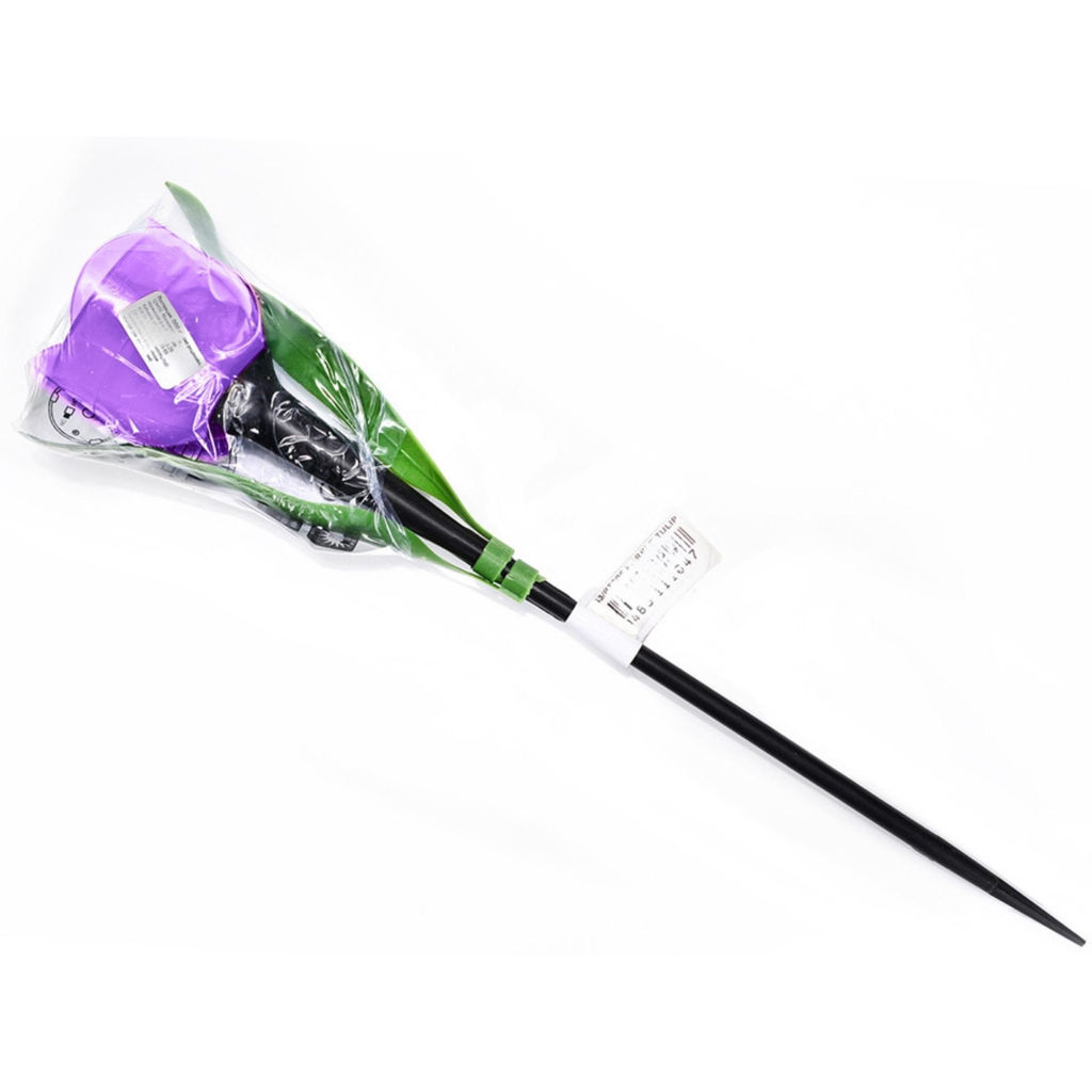 USL-C-453/PT305 PURPLE TULIP Садовый светильник на солнечной батарее Лиловый тюльпан. Белый свет. 1*LR аккумулятор в/к. IP44. TM Uniel. - Volpe фото 12