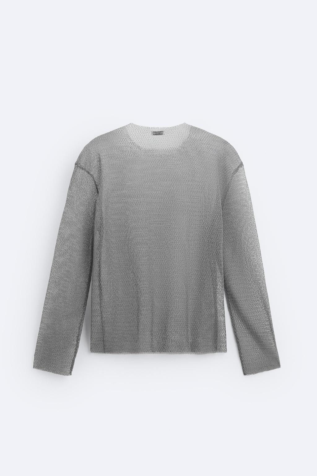 MESH KNIT TOP - Zara фото 8
