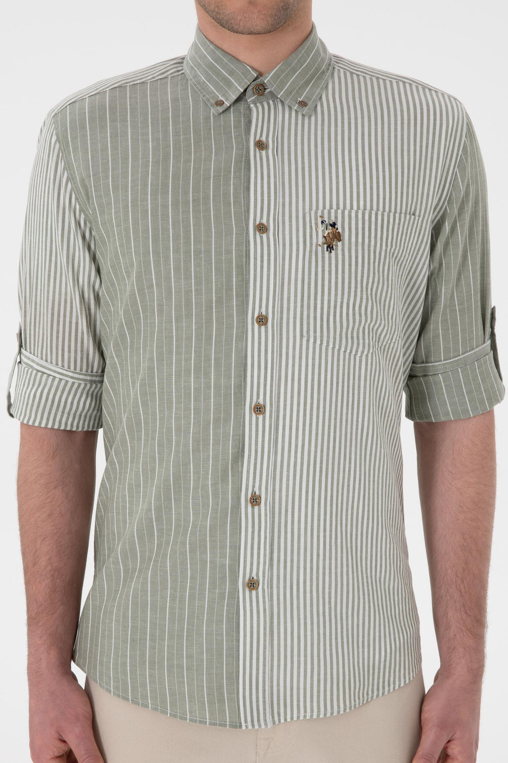 Erkek Koyu Haki Uzun Kollu G_mlek Sepette S_rpriz _ndirim - U.s. polo assn фото 6